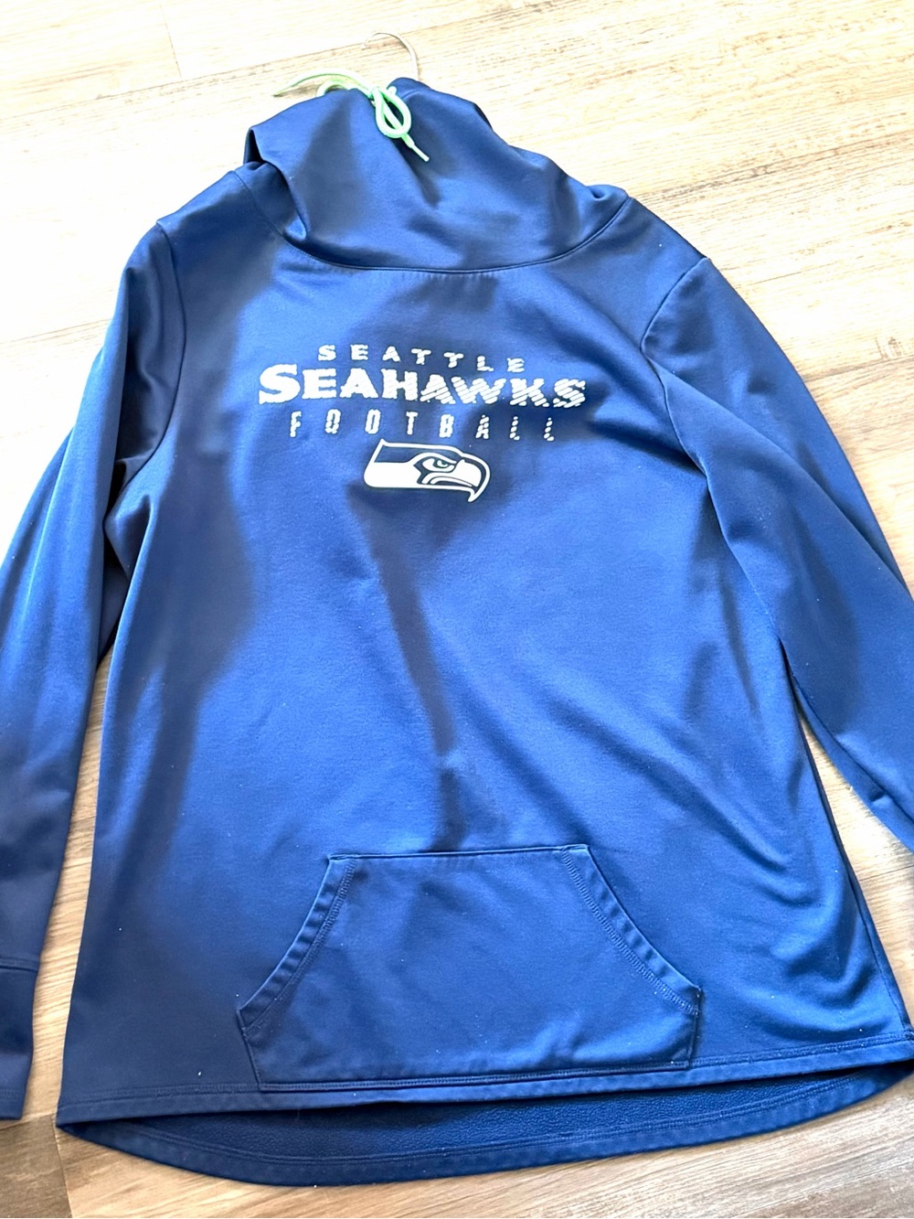 Seattle Seahawks Women's Blue Crew Neck Pullover Sweatshirt